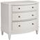 Chelsea 32" Wide Snow White 3-Drawer Accent Chest