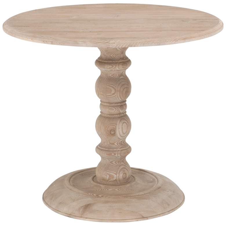 Image 1 Chelsea 36 inch Round Dining Table, Smoke Gray Pine
