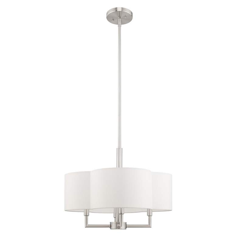 Image 3 Chelsea 4 Light Brushed Nickel Pendant Chandelier more views