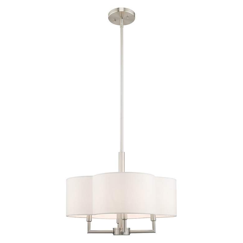 Image 4 Chelsea 4 Light Brushed Nickel Pendant Chandelier more views