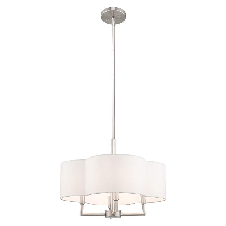 Image 5 Chelsea 4 Light Brushed Nickel Pendant Chandelier more views