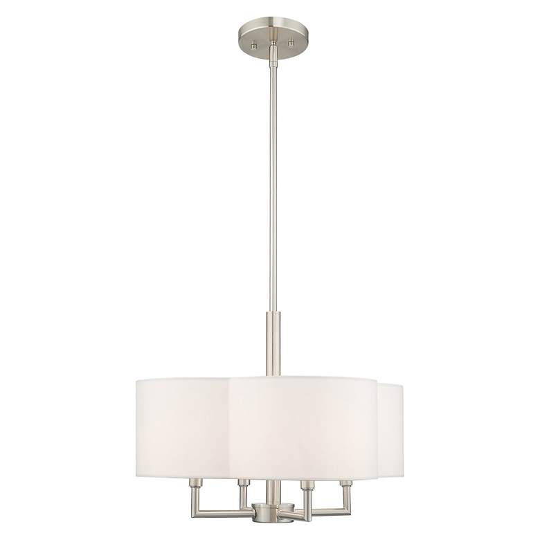 Image 6 Chelsea 4 Light Brushed Nickel Pendant Chandelier more views