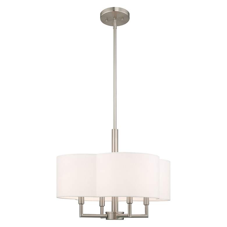 Image 7 Chelsea 4 Light Brushed Nickel Pendant Chandelier more views