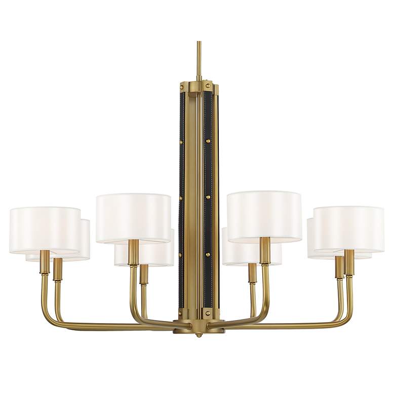 Image 3 Chelsea 40" Wide Soft Brass 8-Light Chandelier more views