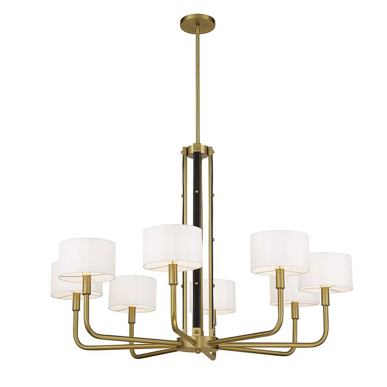 Image 5 Chelsea 40" Wide Soft Brass 8-Light Chandelier more views