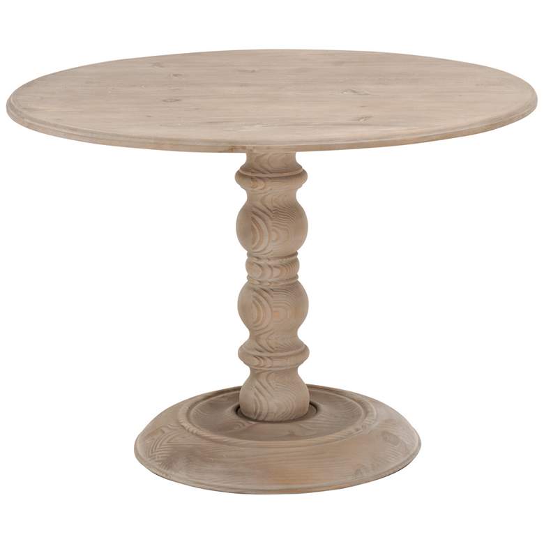 Image 1 Chelsea 42 inch Round Dining Table, Smoke Gray Pine