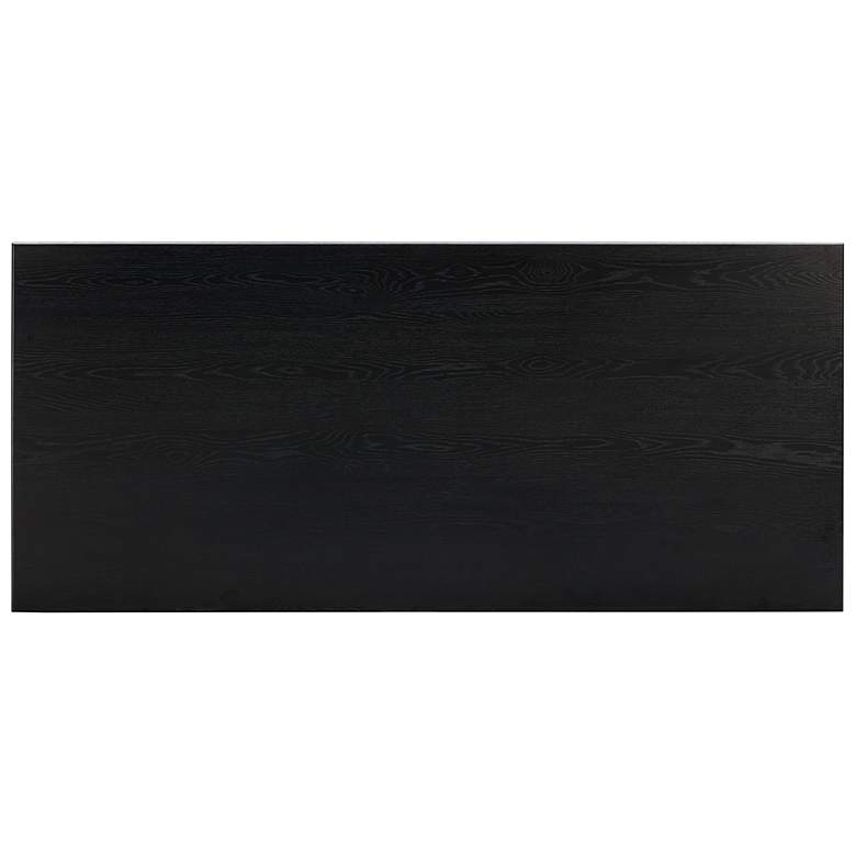 Image 4 Chelsea 47 1/4" Wide Black Oak Wood Rectangular Dining Table more views