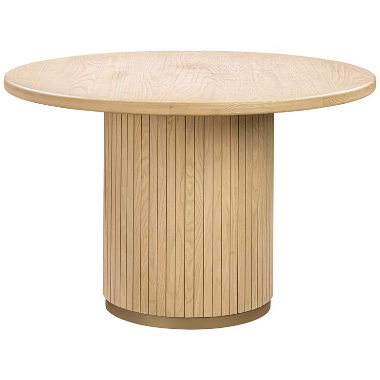 Chelsea 47 1/4&quot; Wide Round Natural Oak Round Dining Table