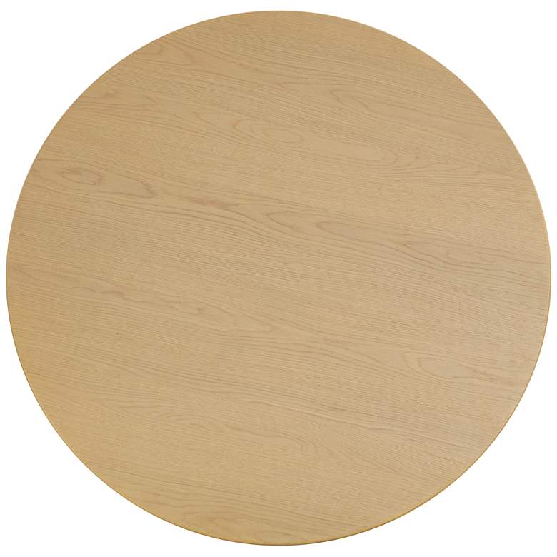 Image 7 Chelsea 47 1/4 inch Wide Round Natural Oak Round Dining Table more views