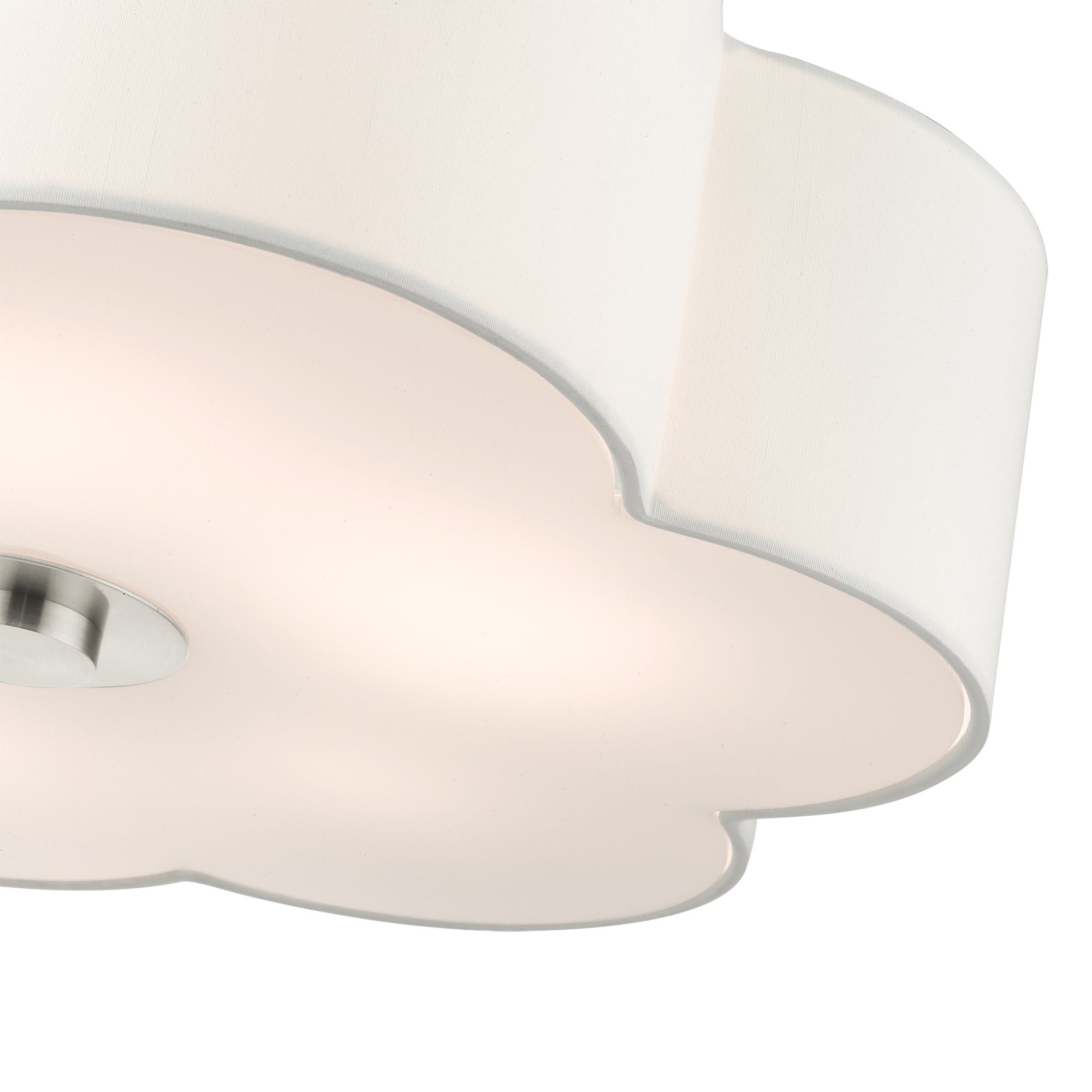 Chelsea 5 Light Brushed Nickel Semi Flush