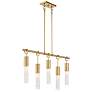 Thumbnail4 of Chelsea 5-Light Linear Chandelier in Warm Brass more views