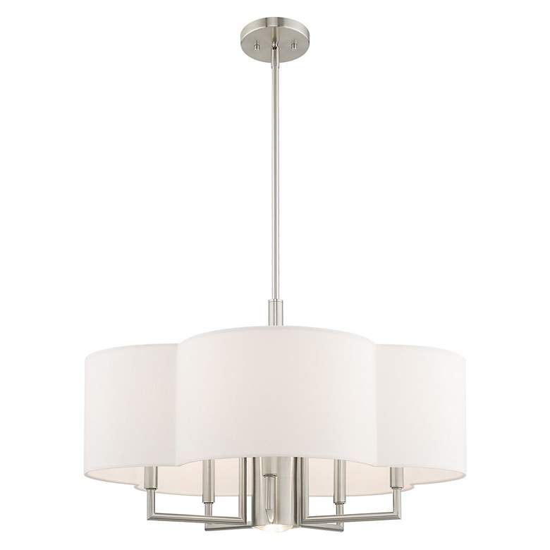 Image 5 Chelsea 6 Light Brushed Nickel Pendant Chandelier more views