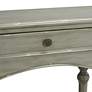 Chelsea 62" Wide Antiqued Gray Wood 2-Drawer Console Table