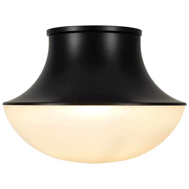 Image 1 Chelsea 7" Wide Black Flush Mount
