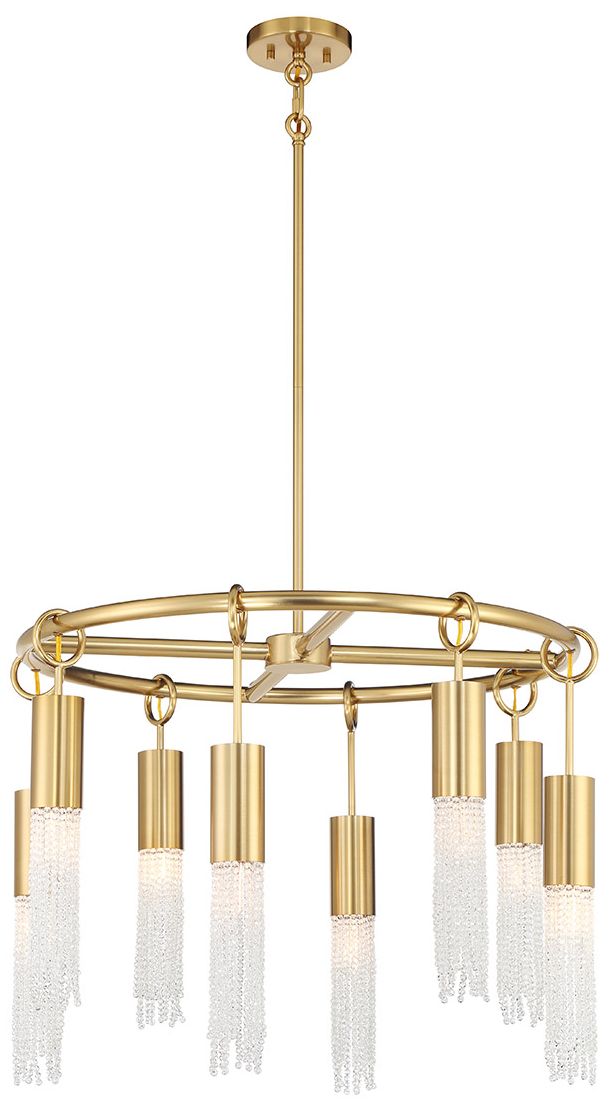 Image 3 Chelsea 8-Light Chandelier in Warm Brass more views