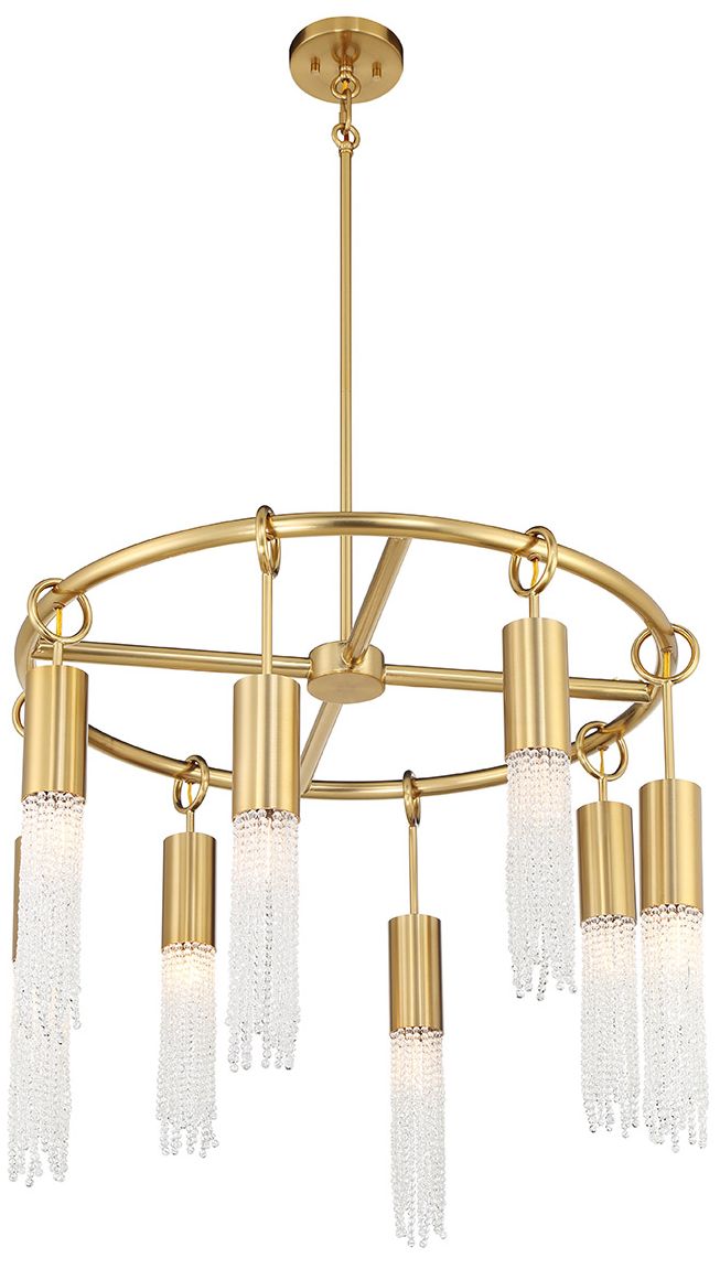 Image 4 Chelsea 8-Light Chandelier in Warm Brass more views