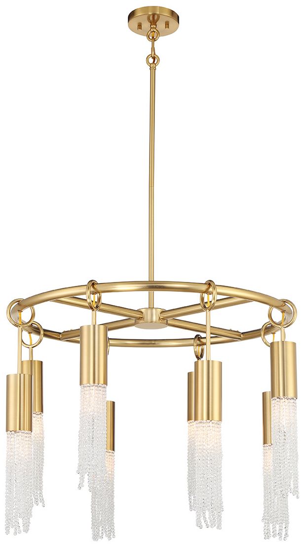 Image 5 Chelsea 8-Light Chandelier in Warm Brass more views
