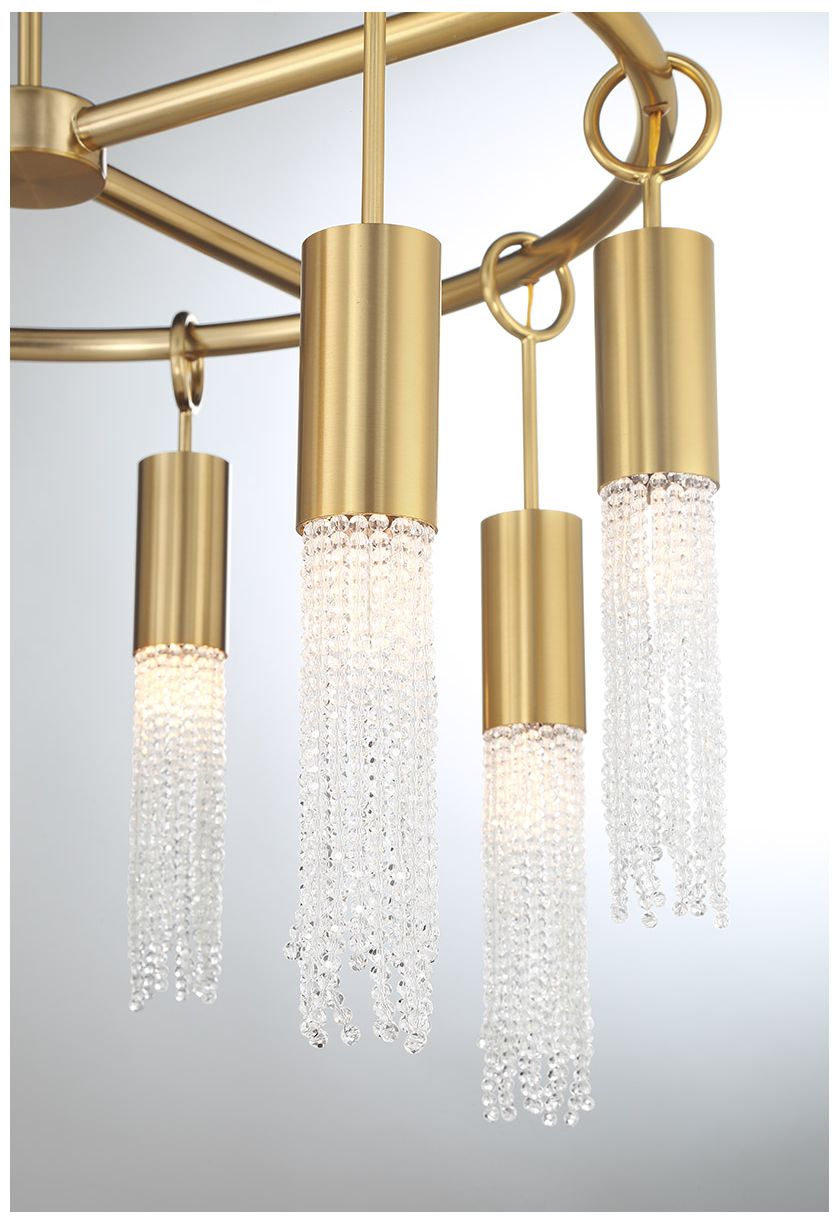 Image 6 Chelsea 8-Light Chandelier in Warm Brass more views