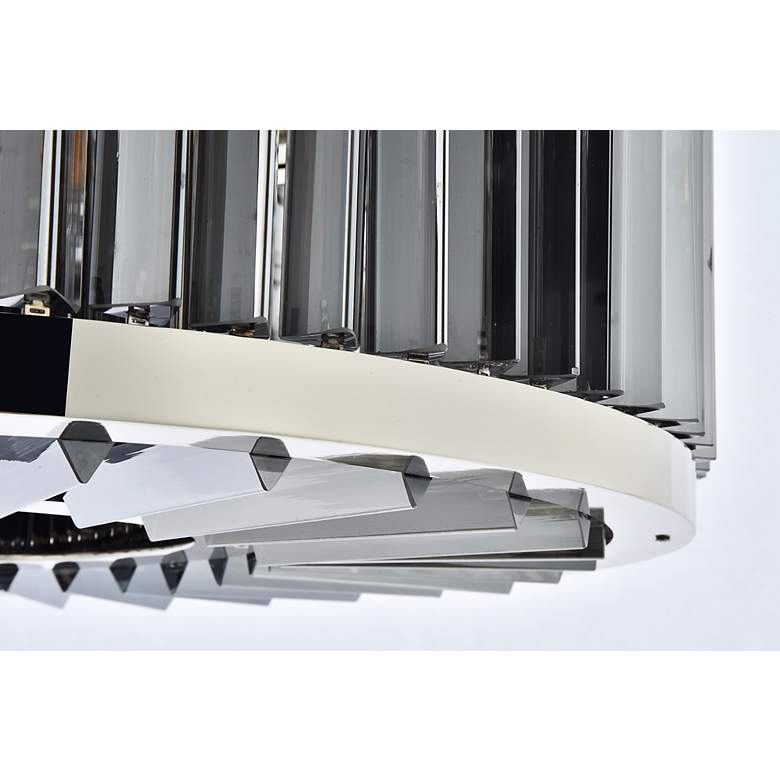 Image 5 Chelsea 8 Light Polished Nickel Chandelier Silver Shade (Grey) more views