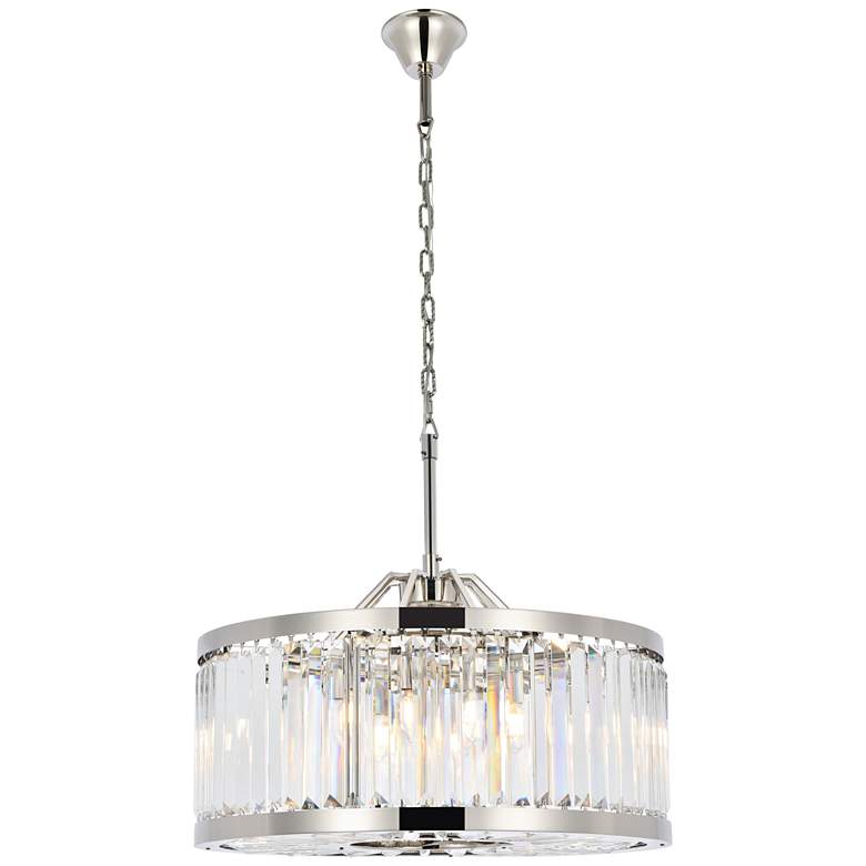 Image 1 Chelsea 8 Lt Polished Nickel Chandelier Clear