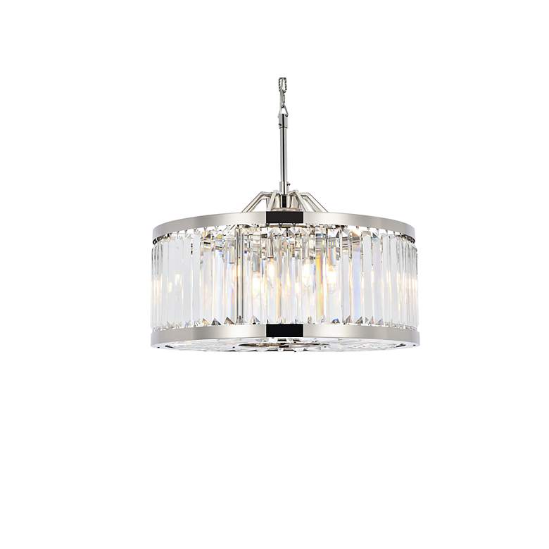 Image 4 Chelsea 8 Lt Polished Nickel Chandelier Clear more views