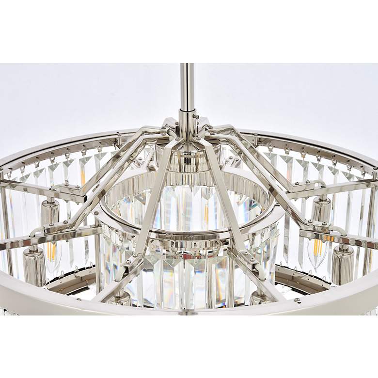 Image 6 Chelsea 8 Lt Polished Nickel Chandelier Clear more views