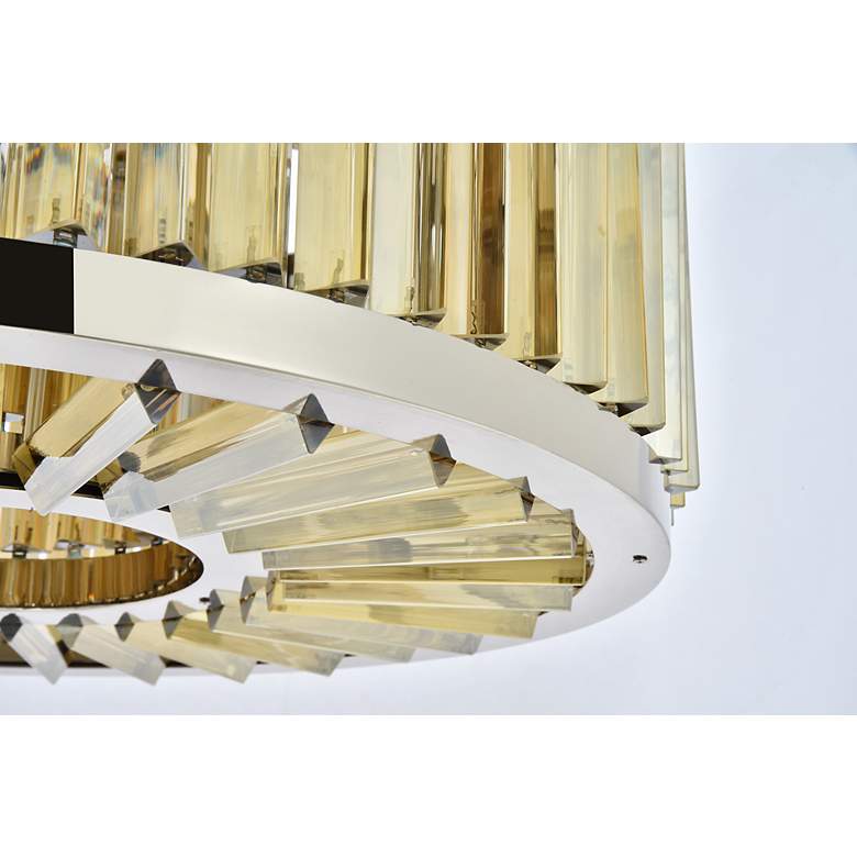 Image 5 Chelsea 8 Lt Polished Nickel Chandelier Golden Teak more views