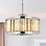 1_Chelsea 8 Lt Polished Nickel Chandelier Golden Teak
