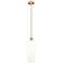 Chelsea 8" Wide Antique Copper Mini Pendant with White Shade