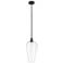 Chelsea 8" Wide Oil Rubbed Bronze Mini Pendant with Clear Shade