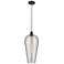 Chelsea 8" Wide Oil Rubbed Bronze Mini Pendant with Light Smoke Shade
