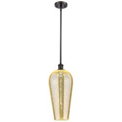 Chelsea 8" Wide Oil Rubbed Bronze Mini Pendant with Mercury Shade