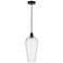 Chelsea 8" Wide Oil Rubbed Bronze Mini Pendant with Seedy Shade
