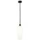 Chelsea 8" Wide Oil Rubbed Bronze Mini Pendant with White Shade