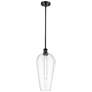 1_Chelsea 8" Wide Oil Rubbed Bronze Stem Hung Mini Pendant with Clear Shade