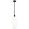 Chelsea 8" Wide Oil Rubbed Bronze Stem Hung Mini Pendant with White Shade