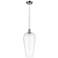 Chelsea 8" Wide Polished Chrome Cord Hung Mini Pendant with Clear Shade