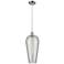 Chelsea 8" Wide Polished Chrome Mini Pendant with Light Smoke Shade