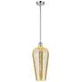 1_Chelsea 8" Wide Polished Chrome Mini Pendant with Mercury Shade