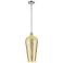 Chelsea 8" Wide Polished Chrome Mini Pendant with Mercury Shade