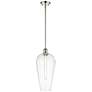 1_Chelsea 8" Wide Polished Nickel Mini Pendant with Clear Shade