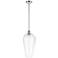 Chelsea 8" Wide Polished Nickel Mini Pendant with Clear Shade