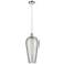 Chelsea 8" Wide Polished Nickel Mini Pendant with Light Smoke Shade