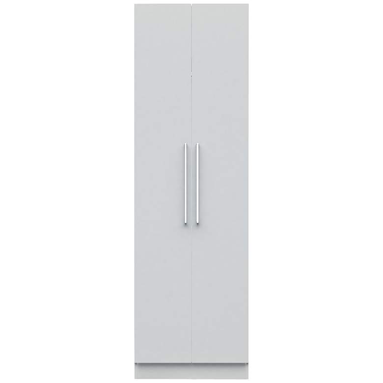 Image 1 Chelsea 90 1/2 inch High White Wood Closet with Doors