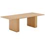 Chelsea 96" Wide Rectangular Natural Oak Wood Dining Table in scene