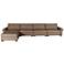 Chelsea Brown Left Chaise Modular Sectional