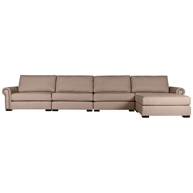Image 1 Chelsea Brown Right Chaise Modular Sectional