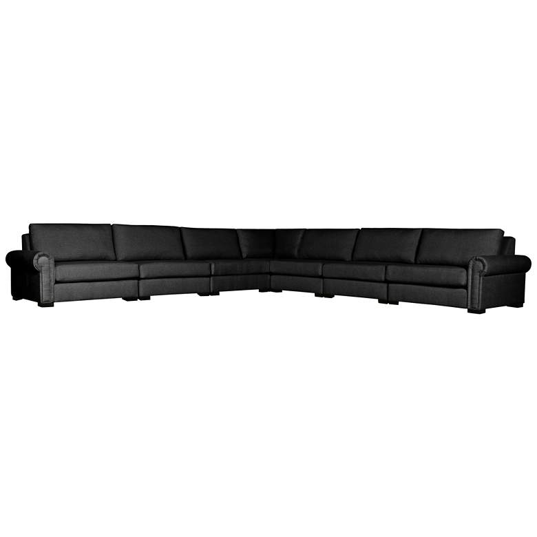 Image 1 Chelsea Charcoal Right and Left-Arm L-Shape King Sectional