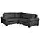 Chelsea Charcoal Right and Left-Arm L-Shape Mini Sectional