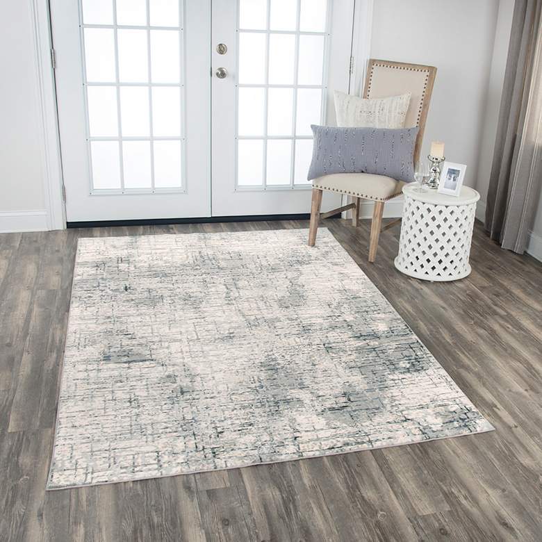 Image 1 Chelsea CHS106 5'3"x7'6" Cream and Gray Rectangular Area